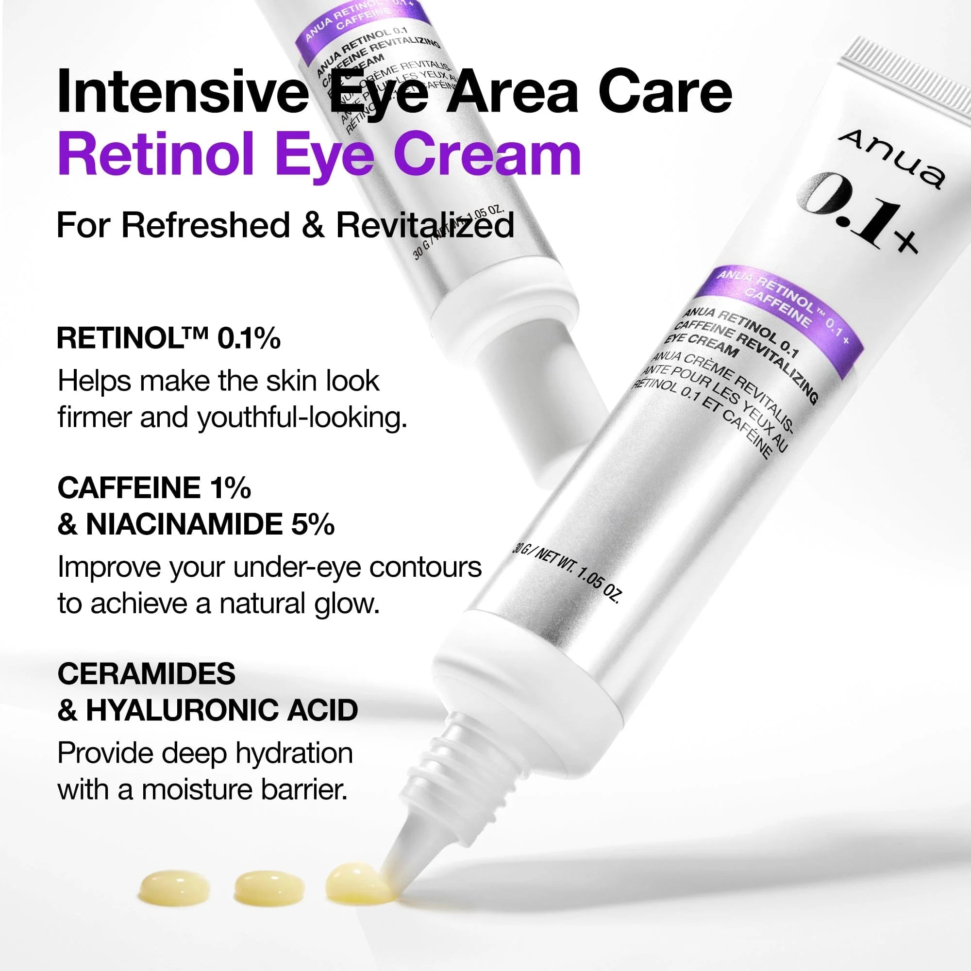 Contorno De Ojos Retinol 0.1 Revitalizing Eye Cream Anua