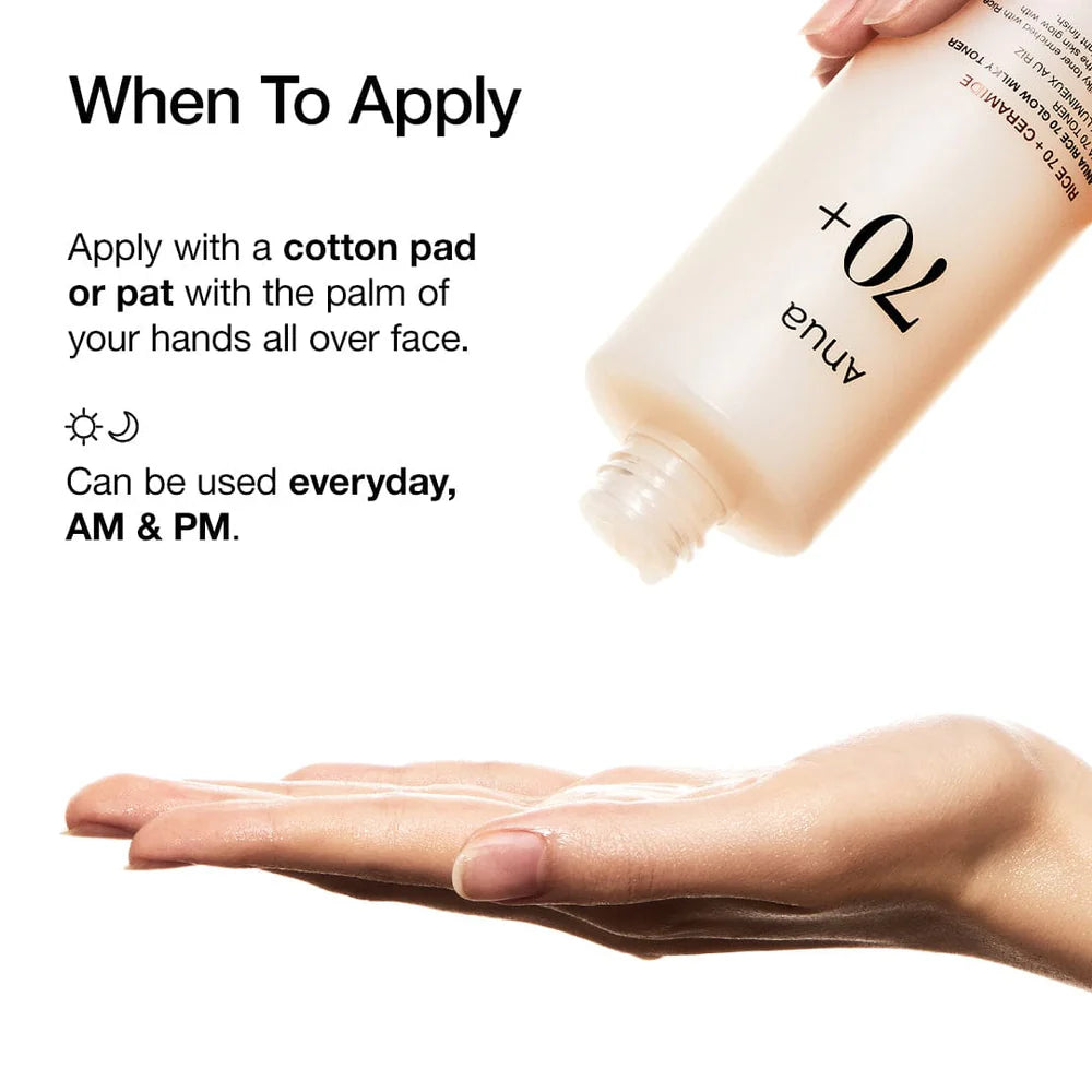 Tonico Rice 70 Glow Milky Toner Anua