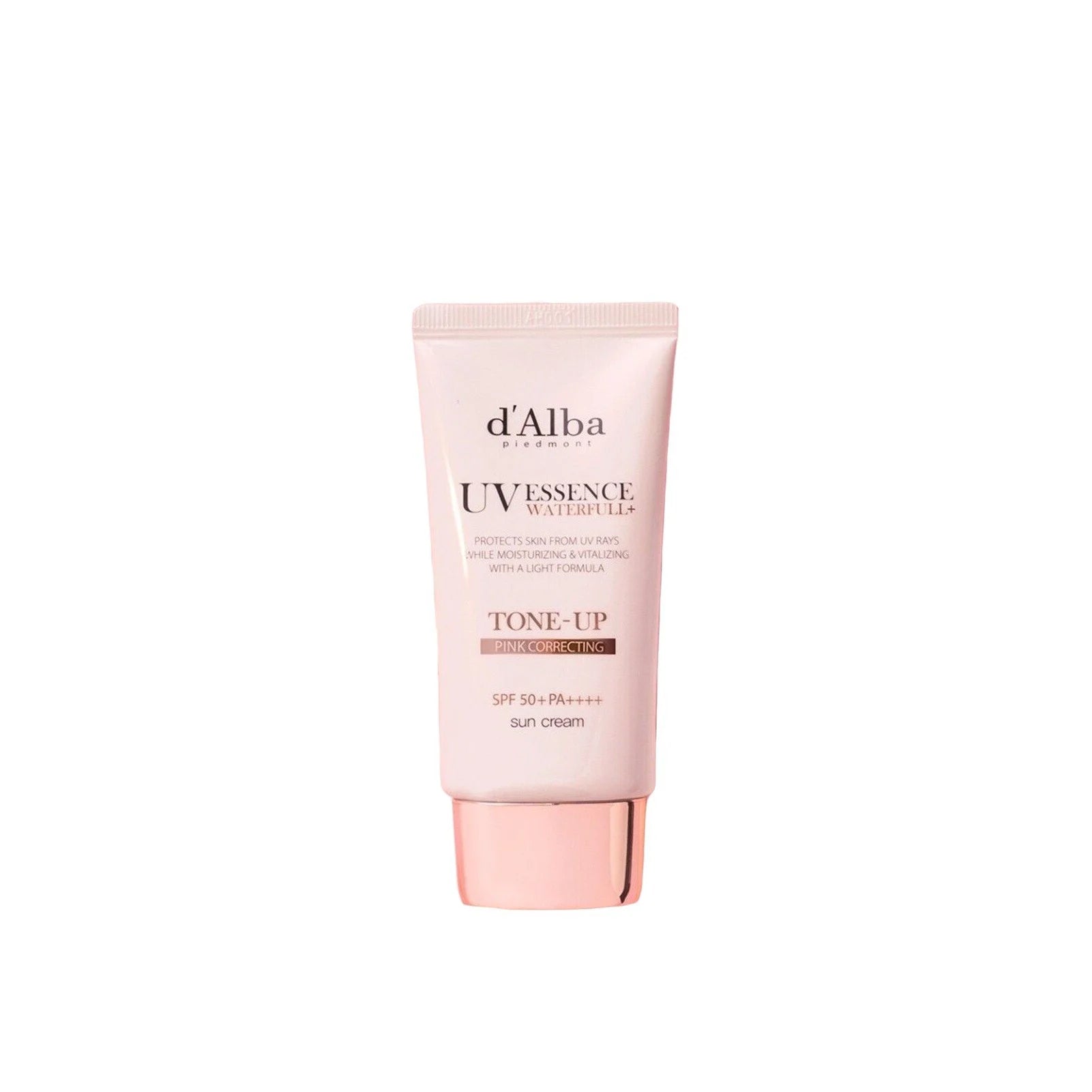Protector Solar D'Alba Uv Essence Waterfull+ Tone Up Pink Correcting