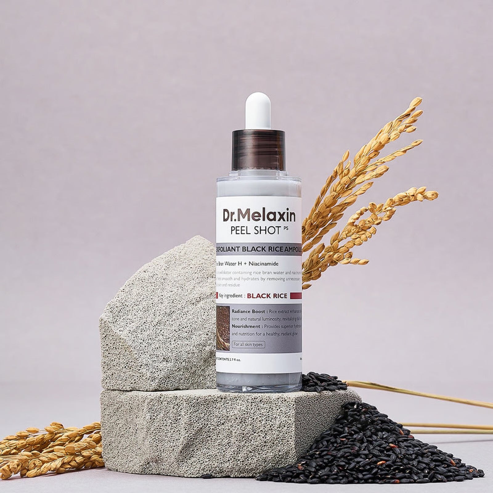 Suero Exfoliante Peel Shot Exfoliant Black Rice Ampoule Dr. Melaxin Imagen secundaria del producto