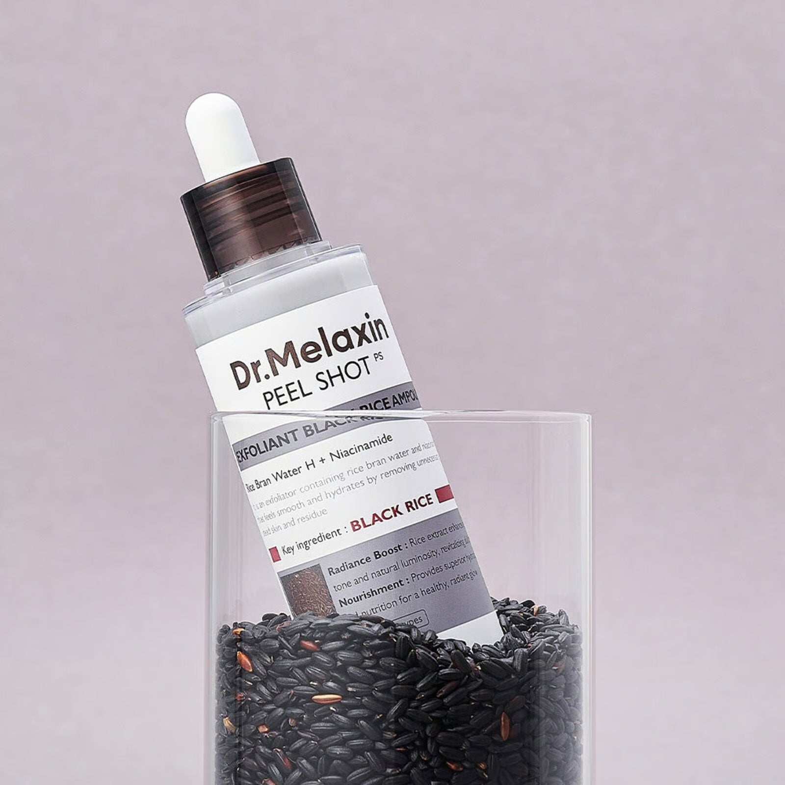 Suero Exfoliante Peel Shot Exfoliant Black Rice Ampoule Dr. Melaxin