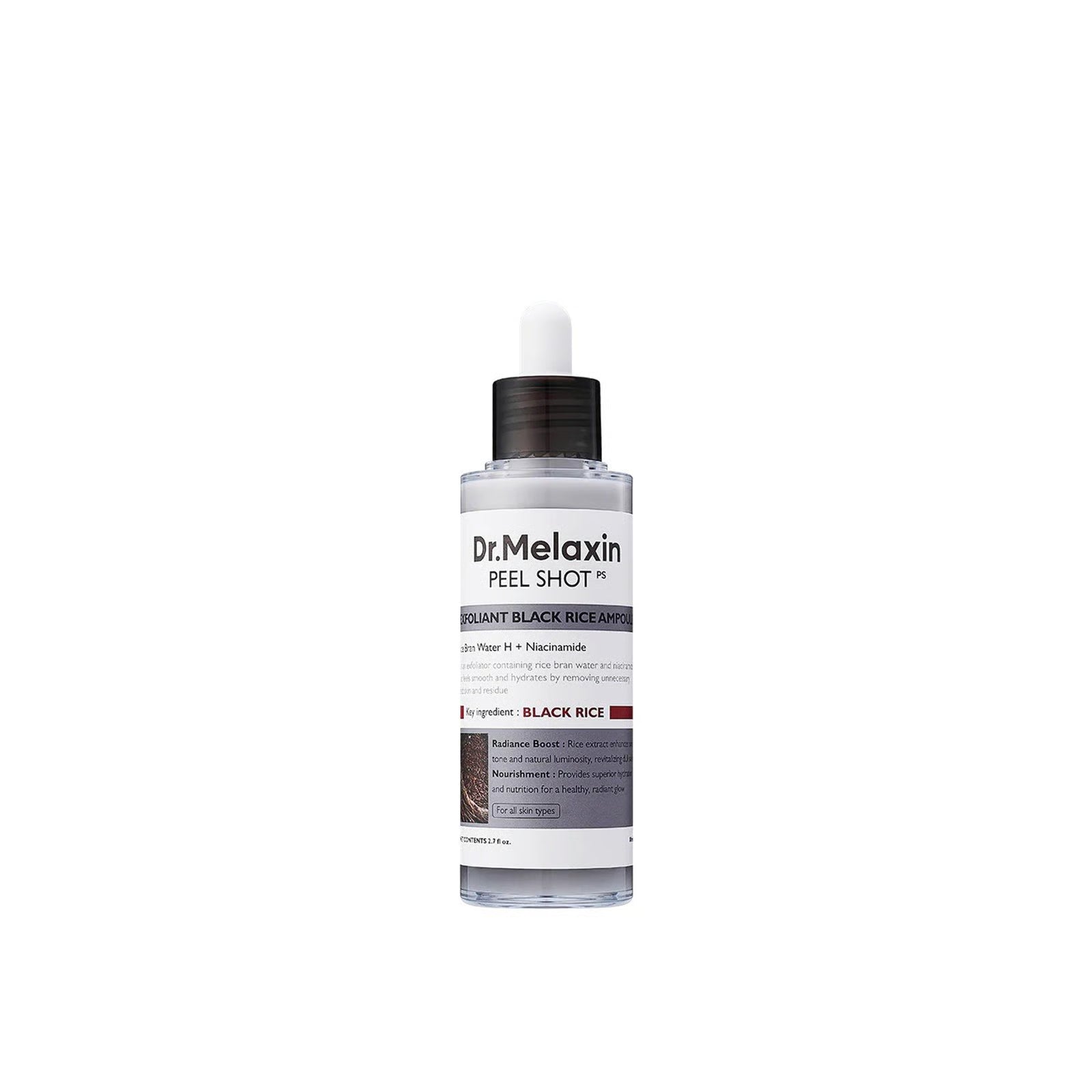 Suero Exfoliante Peel Shot Exfoliant Black Rice Ampoule Dr. Melaxin