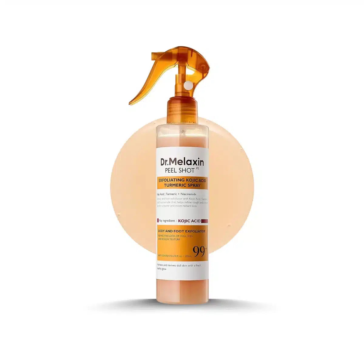 Spray Corporal Exfoliating Kojic Acid Turmeric Dr. Melaxin