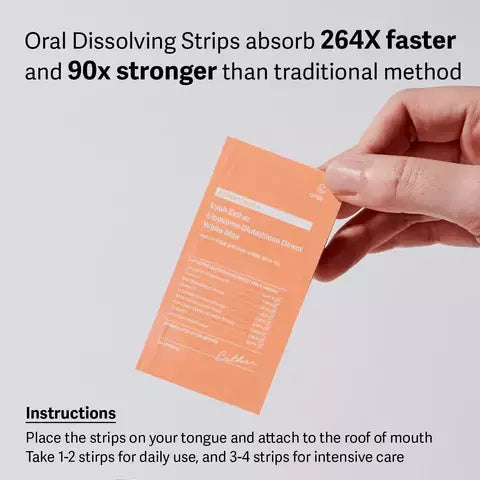 Tiras Orales Lyuh Esther Liposome Gluthatione Direct White Max Esther Formula