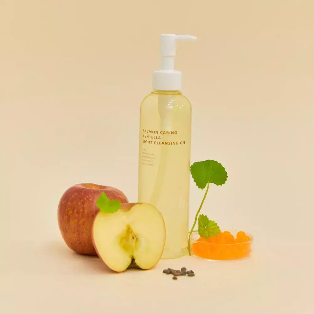 Limpiador En Aceite Salmon Caring Centella Light Cleansing Oil Heveblue