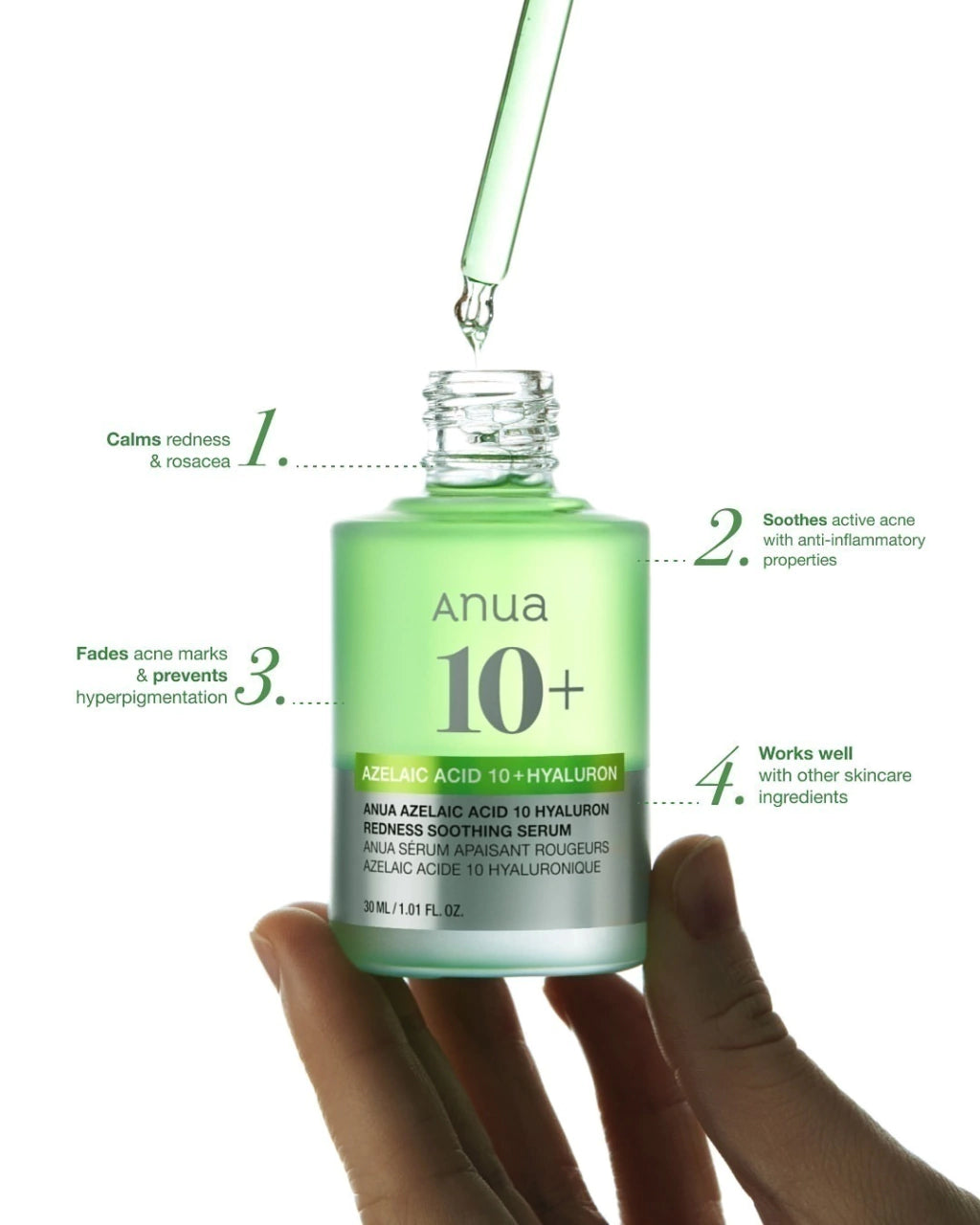 Suero Azelaic Acid 10 Hyaluron Redness Soothing Anua