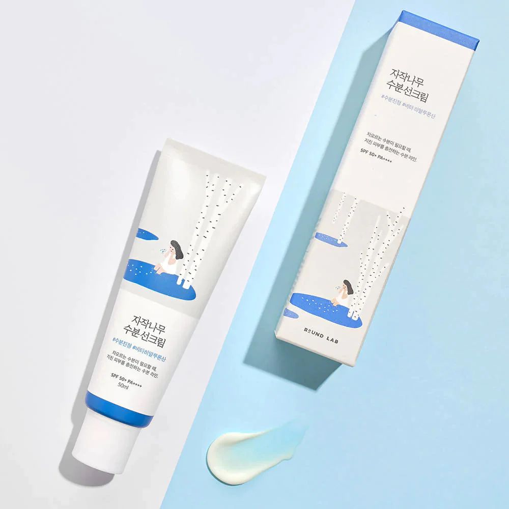Protector Solar Birch Juice Moisturizing Sunscreen SPF 50+ PA++++ Round Lab