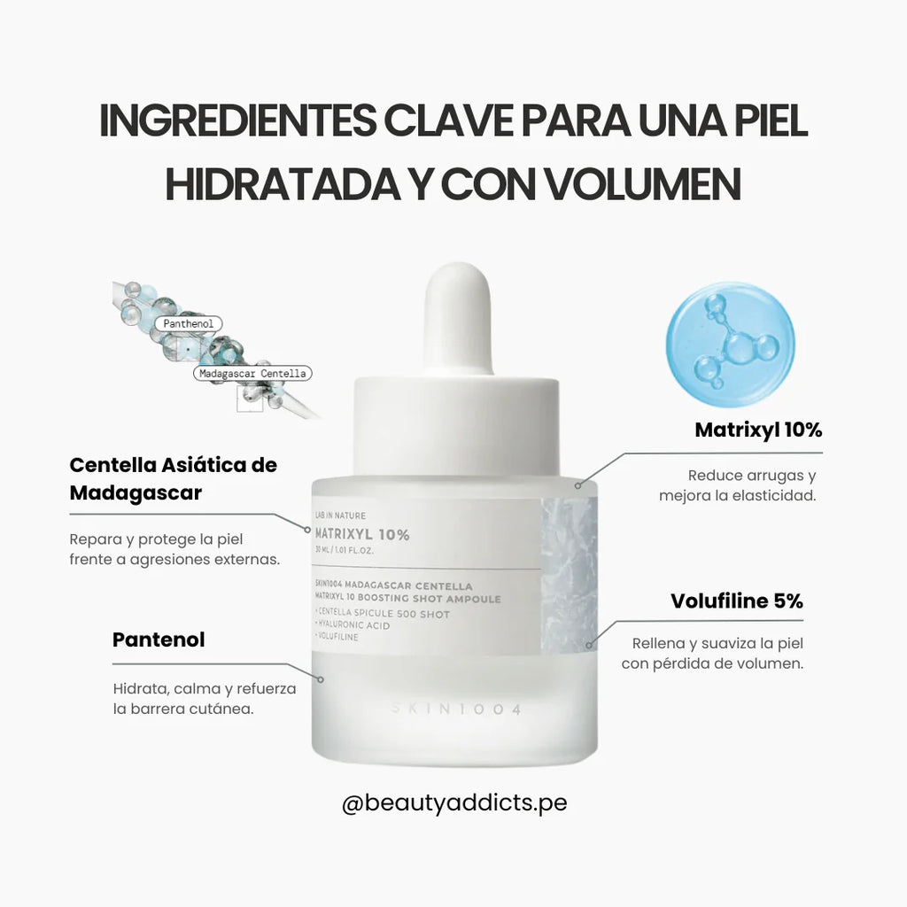 Ampolla Mandagascar Centella Matrixyl 10 Boosting Shot Ampoule Skin1004
