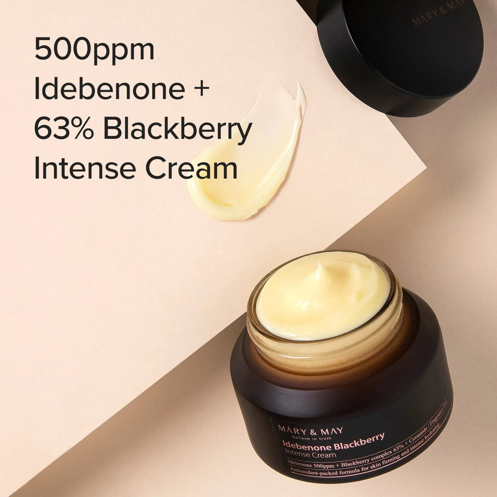 Crema Idebenone + Blackberry Complex Intensive Total Care Cream Mary&May (70Gr)