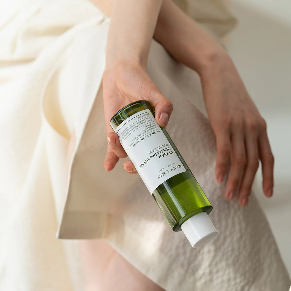 Tónico Vegan Cica Tea tree AHA BHA Blemish Toner Mary & May