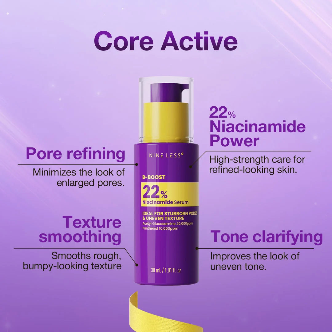 Suero B-Boost 22% Niacinamide Serum Nineless Imagen secundaria del producto