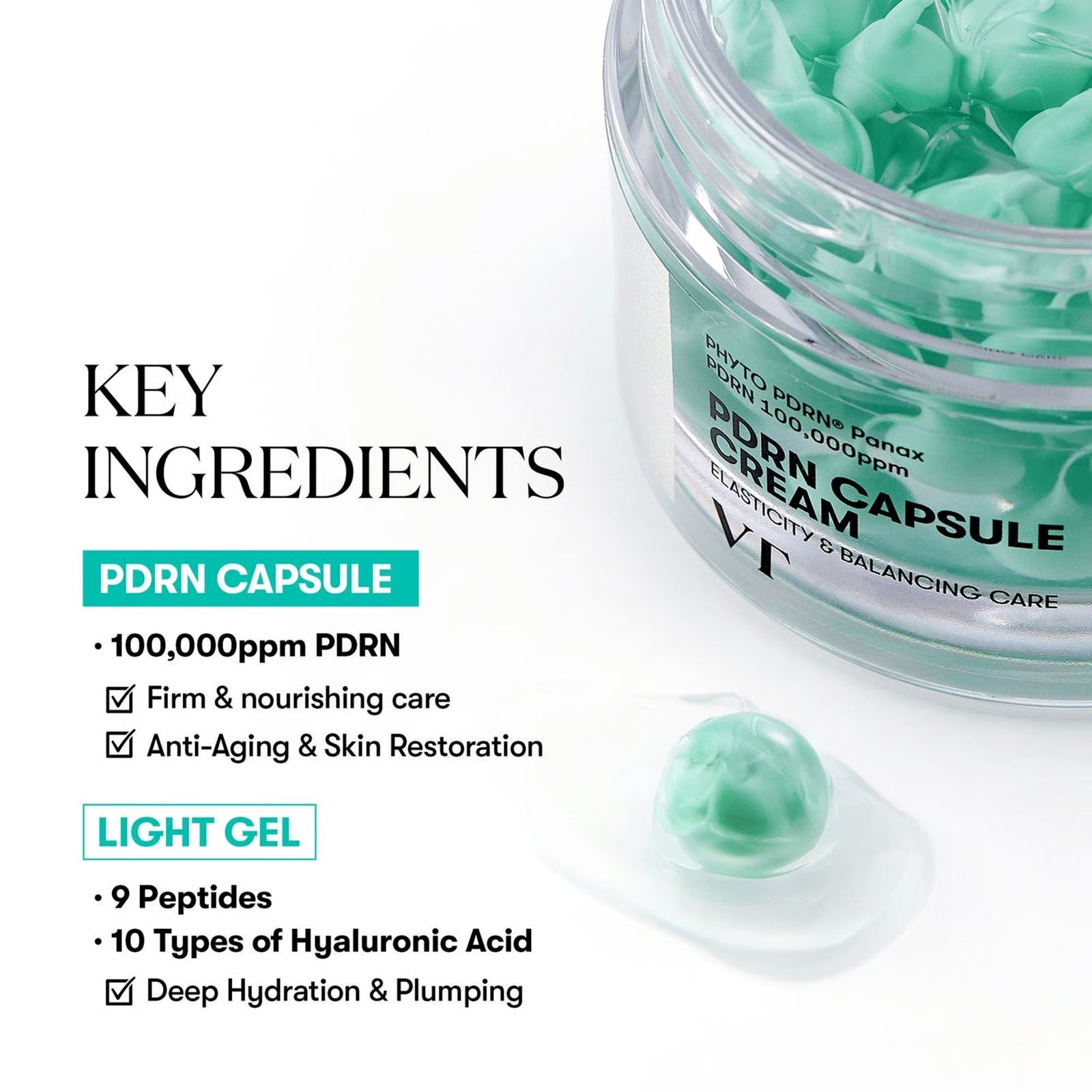 Crema PDRN Capsule Cream 100 VT Cosmetics
